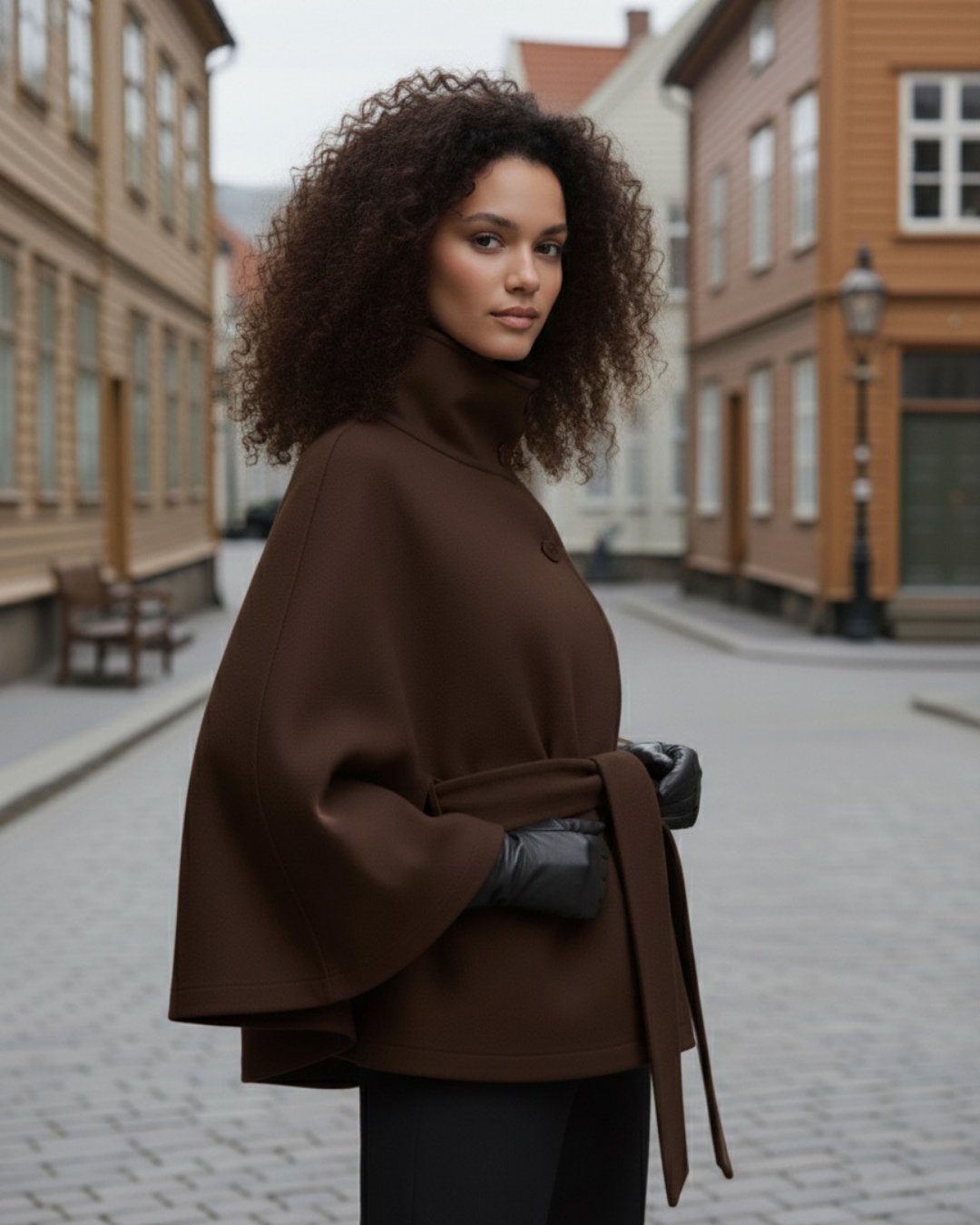 VÆRA™ Płaszcz z paskiem