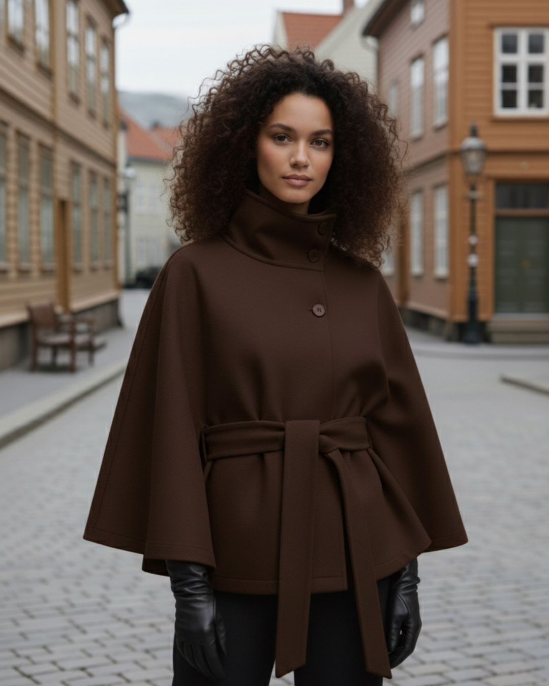 VÆRA™ Płaszcz z paskiem