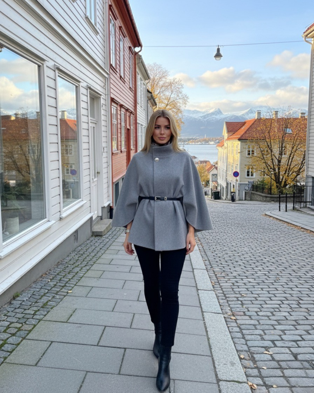 VÆRA™ Płaszcz z paskiem