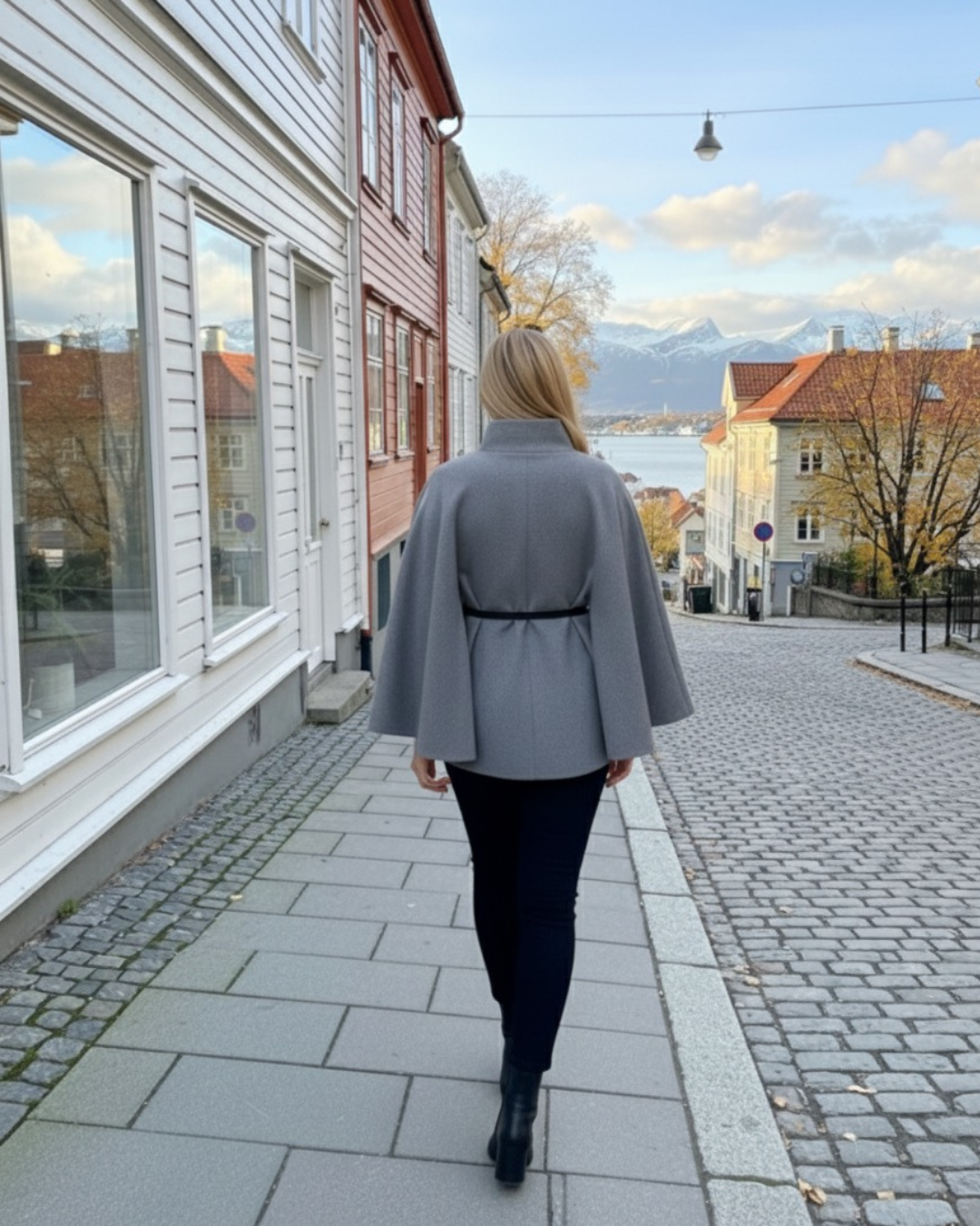 VÆRA™ Płaszcz z paskiem