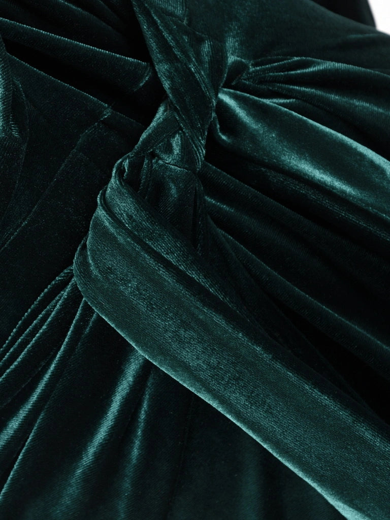 VÆRA™ | Welurowa sukienka świąteczna