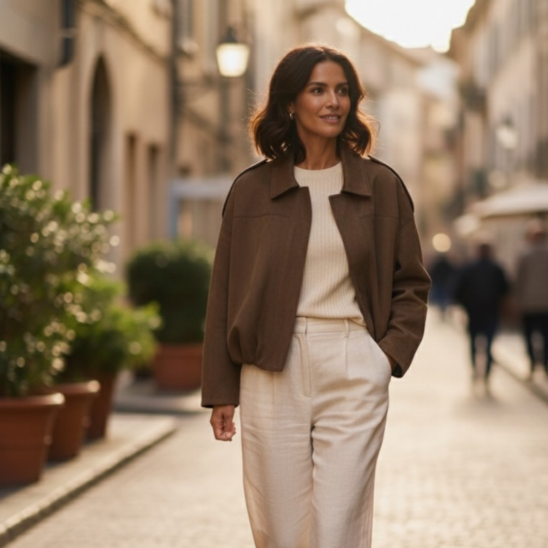 VÆRA™ Kurtka zamszowa