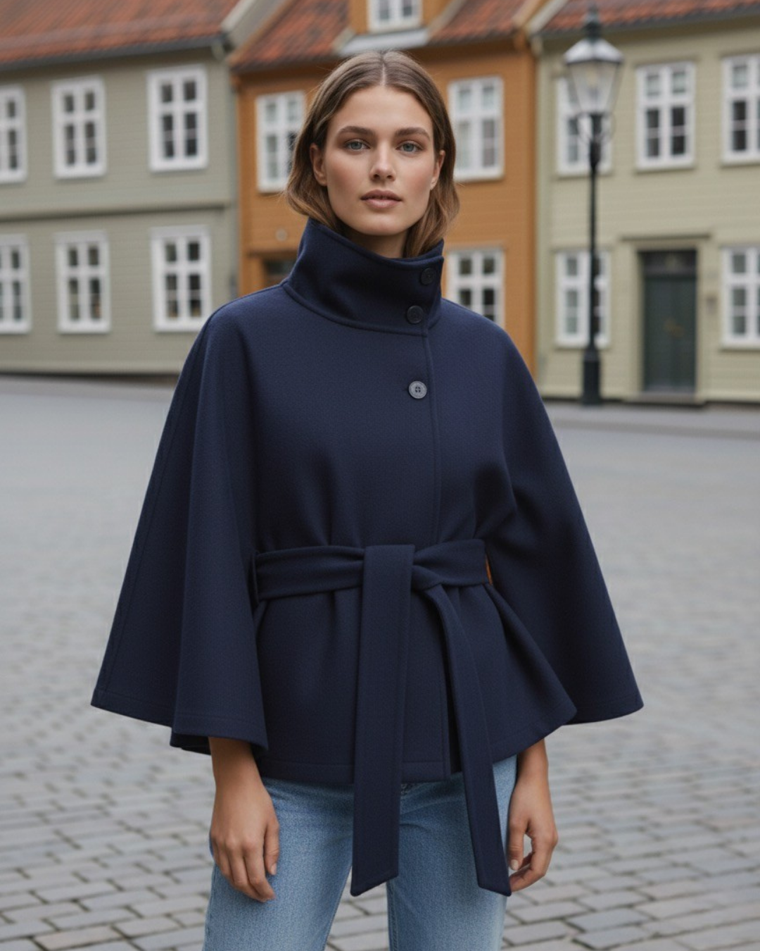 VÆRA™ Płaszcz z paskiem