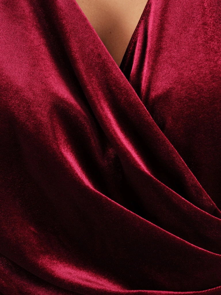 VÆRA™ | Welurowa sukienka świąteczna