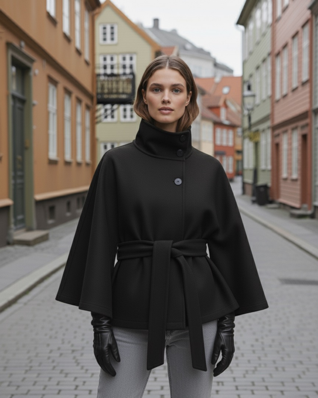 VÆRA™ Płaszcz z paskiem