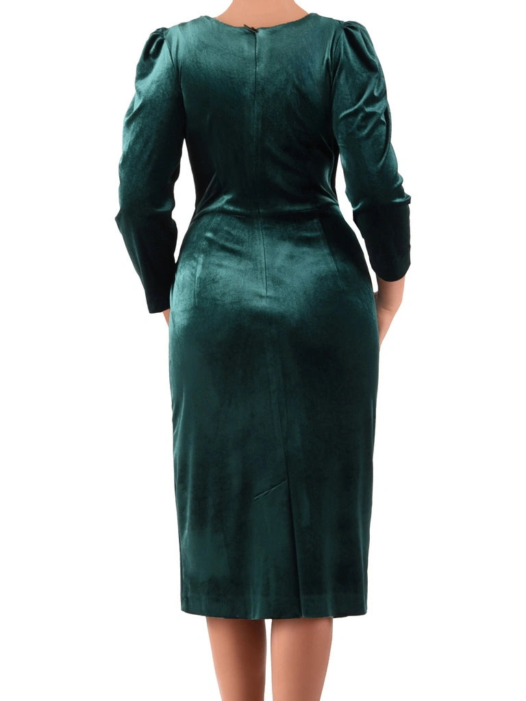 VÆRA™ | Welurowa sukienka świąteczna