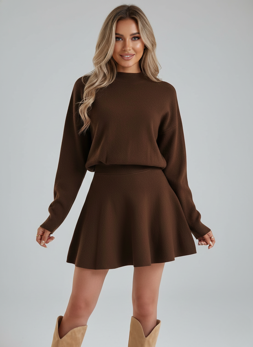 VÆRA™ | Sera Dzianinowa Sukienka